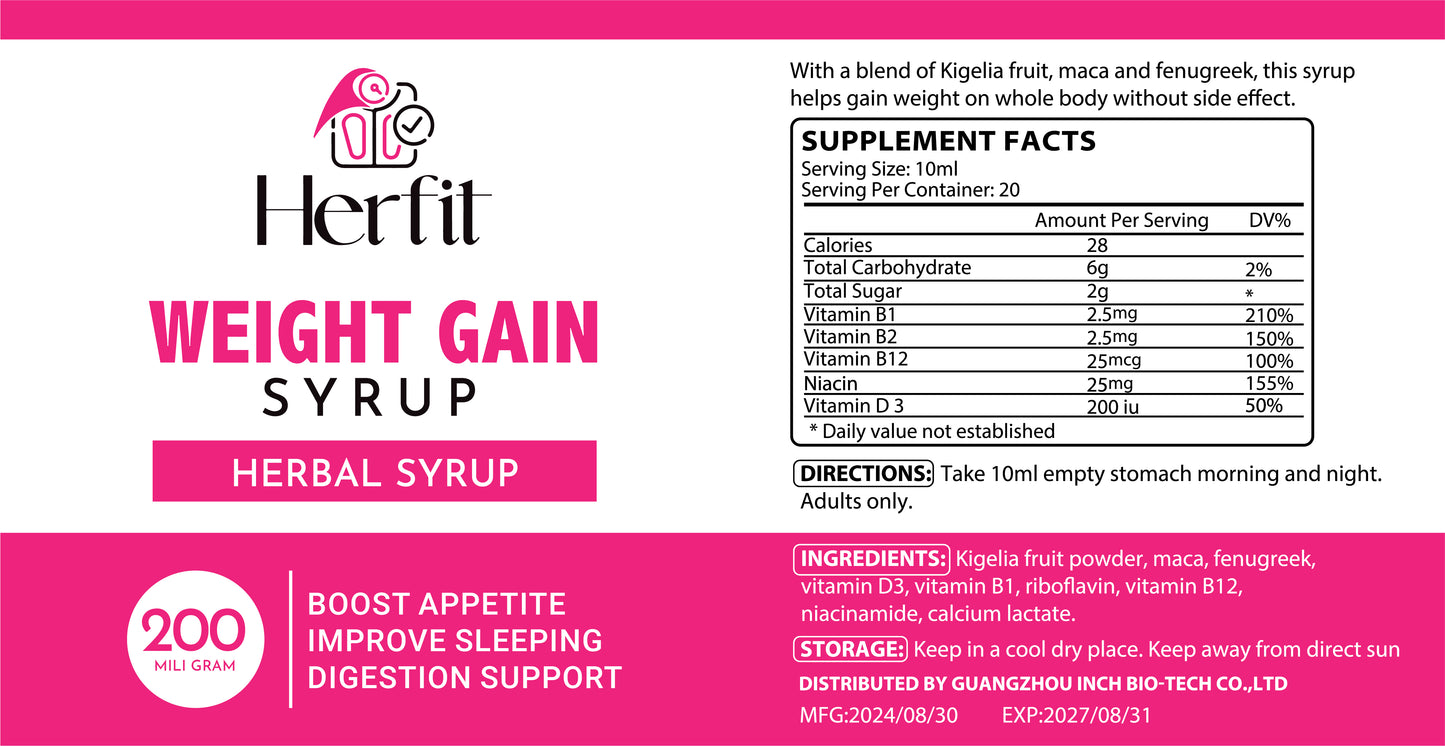 HERFIT WEIGHT GAIN SYRUP